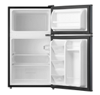 Arctic King Two-Door Mini Fridge With Freezer, 3.2 Cu ft, 18.5 in x 19.4 in x 33.3 in, Stainless Steel - E-Star