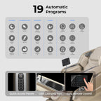 Osaki Full Body Massage Chair With 360 Rotating Footrest, Brown - 4D Achilles