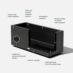 Veradek Rectangular Planter, Large, 16 in x 15 in x 38 in - Block Series Long Box