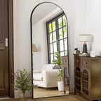 Arched Full Length Floor Mirror With Aluminum Alloy Frame - 65x22, 71x24, 71x28, 71x32