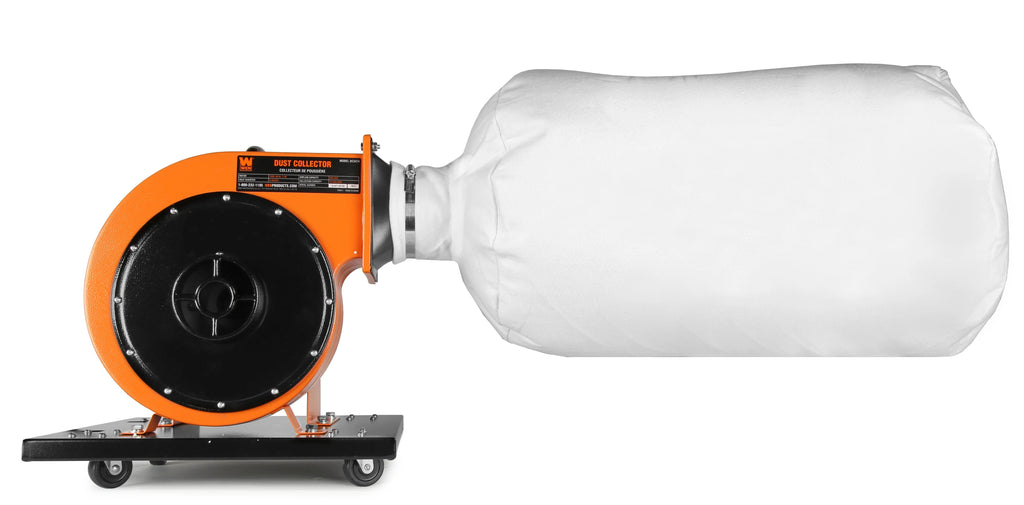 WEN Rolling Dust Collector With 7.4-Amp Induction Motor, 15-Gallon Bag