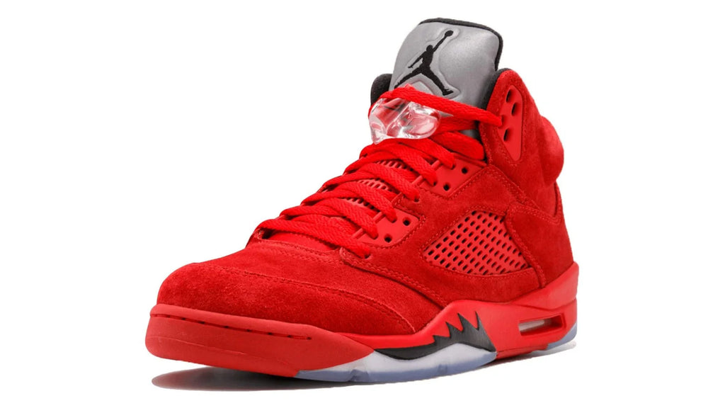 Jordan Brand Air Jordan 5 Retro Red Suede Sneakers