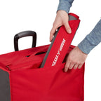 Radio Flyer 3-in-1 All-Terrain EZ Fold Wagon With Canopy, Red And Gray, Air Tires