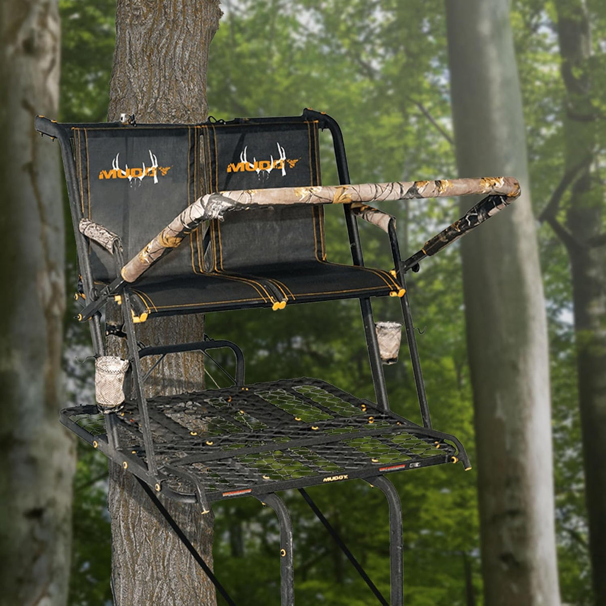 2-Person Ladder Tree Stand, 20ft, 500lb Capacity