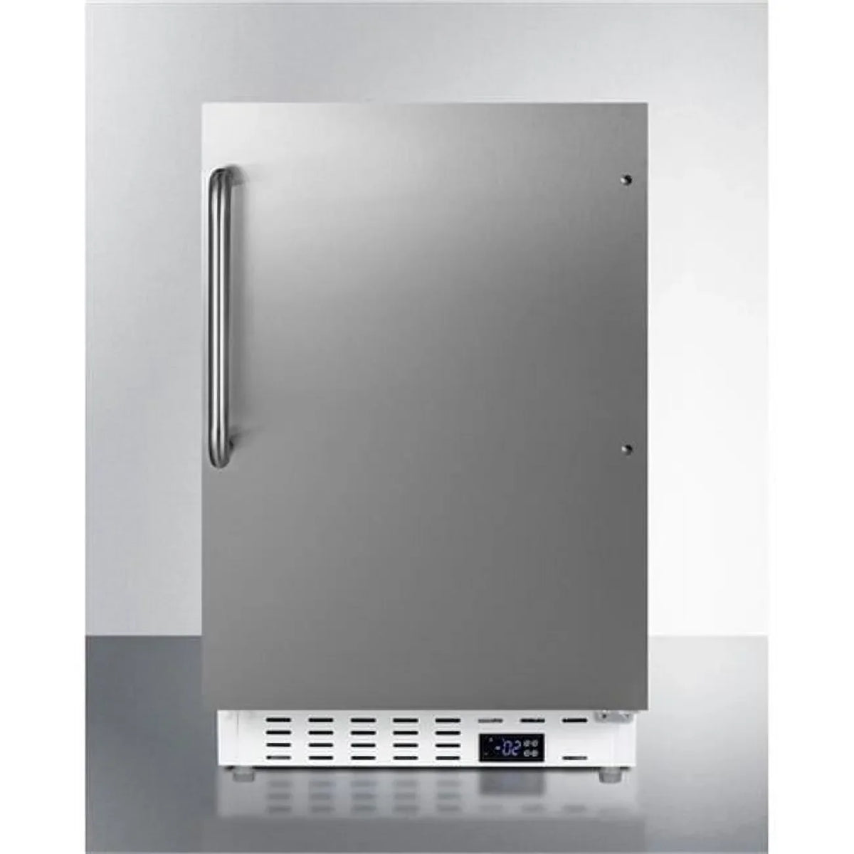 ADA Compliant Built-In Freestanding Manual Defrost All-Freezer, White Cabinet - 32 x 19.88 x 22.5 in