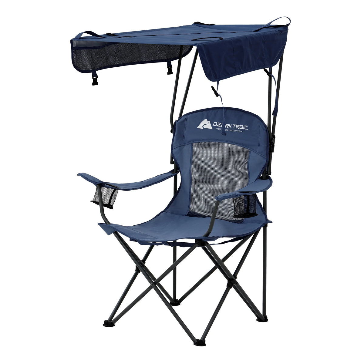 Ozark Trail Sand Island Shaded Camping Chair With Cup Holders