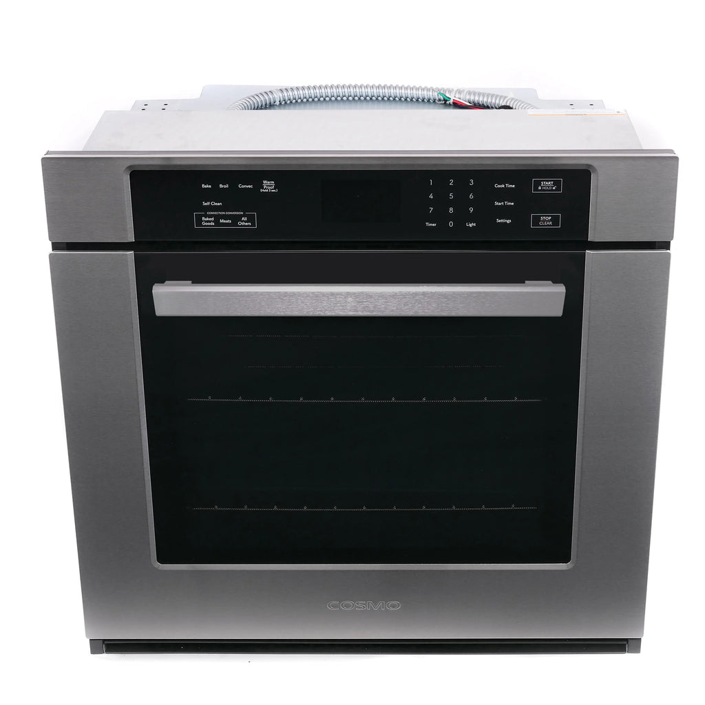 30 in. 5 cu. ft. Single Electric Wall Oven With True European Convection And Self Cleaning In Stainless Steel