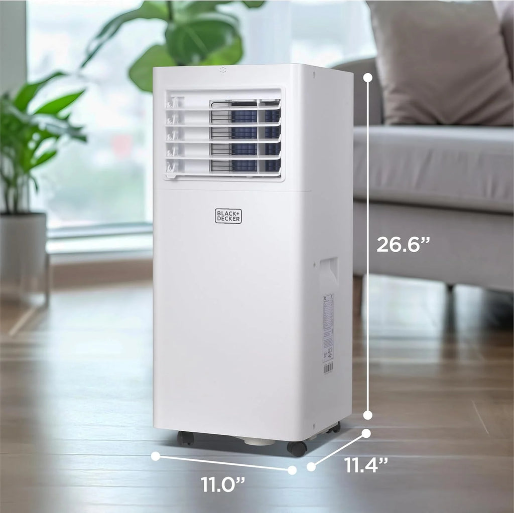 BLACK+DECKER Portable Air Conditioner 10,000 BTU for Rooms up to 450 Sq. Ft., White