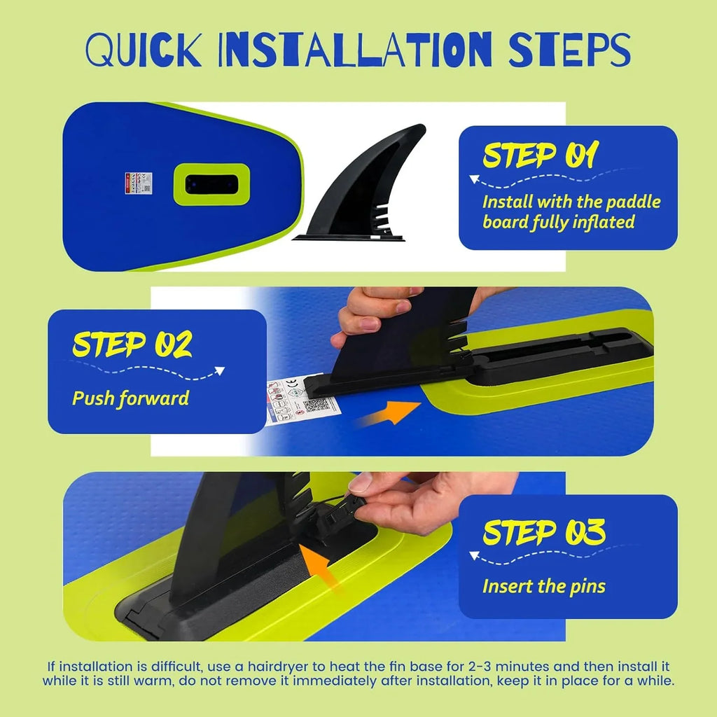 FunWater Inflatable Stand Up Paddle Board, 11 ft x 32 in x 6 in - SUP Paddle Accessories