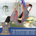 EZ Assistive Full Body Patient Lift Sling - Mesh Fabric, 500 lb, Sizes S/M/L