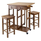 Ergode Suzanne 3-Pc Space Saver Table Set, Teak