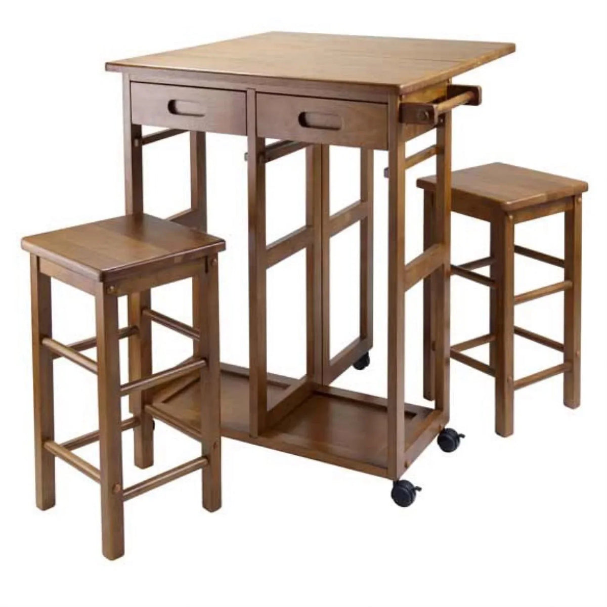 Ergode Suzanne 3-Pc Space Saver Table Set, Teak