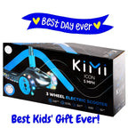 KIMI Kids 3-Wheel Electric Scooter, Adjustable, Ages 2-9, 5MPH, 10 Miles Range