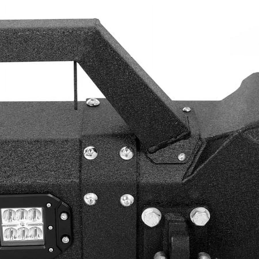 Kojem Front Bumper With Winch Plate, LED Lights And D-Rings For 2005-2015 Toyota Tacoma - LYAM-516-1A+LYAM-516-1B