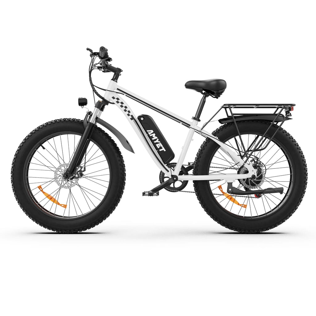 AMYET 26 x 4 Fat Tire Electric Mountain Bike, 48V 15Ah, 7-Speed - EB26