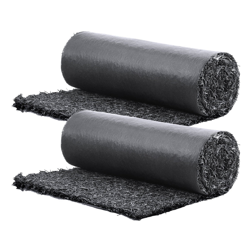 VEVOR Rubber Mulch Mat, 2 Rolls, 96 x 22 inch, Black - HJ6002