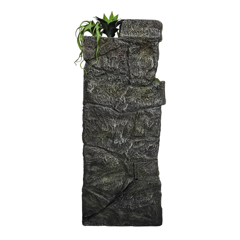 Outdoor Garden Water Fountain, 4 Tiers, 55.5 in High, Glass Fiber Reinforced Concrete
