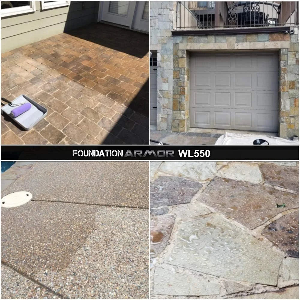 Armor Matte Wet Look Enhancer Sealer for Concrete, Brick, Pavers, Stone, and Slate - WL550-5 Gallon
