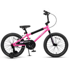 Glerc Kids BMX Style Bicycle 14 Inch Blue With Training Wheels And Coaster Brake