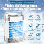Homester Portable Evaporative Air Cooler Fan, 1000ml Tank, 3 Speeds, White