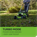 Greenworks Cordless Self-Propelled Lawn Mower, 60V, 21-Inch, 2 x 4.0Ah Batteries, Dual-Port Rapid Charger