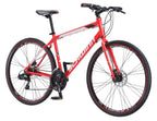 Schwinn Kempo Hybrid Bike, 700c Wheels, 21 Speeds, Men's Frame, Red